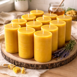 Beeswax Pillar Candle 3"x6"